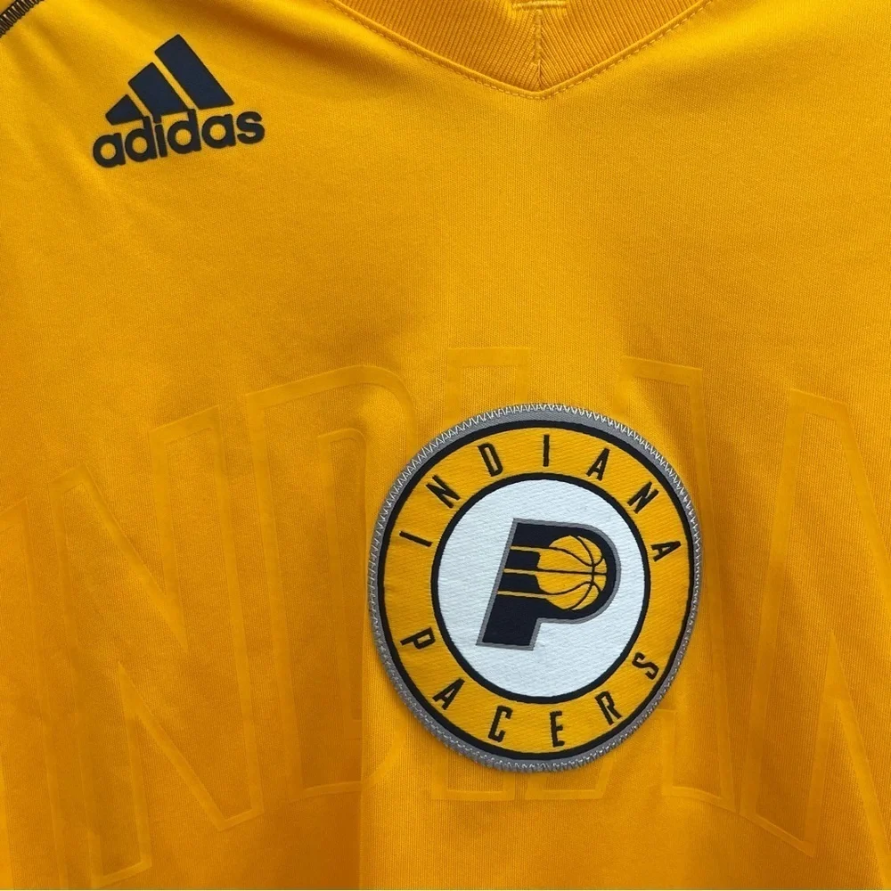 AG:  Adidas Climacool Indiana Pacers Shirt Men’s Size M Long Sleeves Yellow